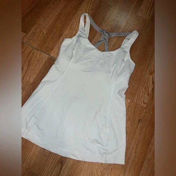 Lululemon Optimal Tank White / Metallic Silver - Picture 3 of 5